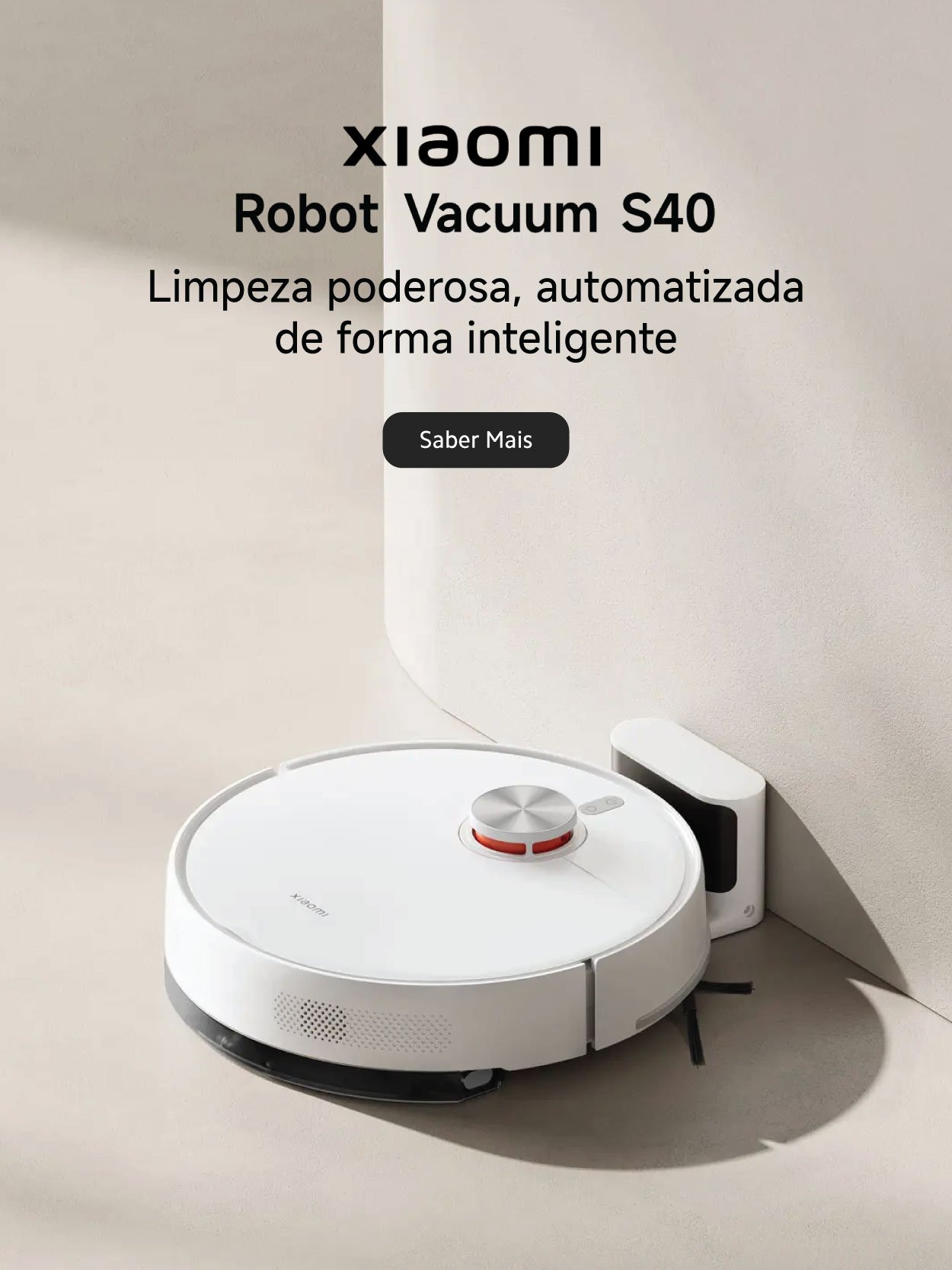 Aspirador inteligente Xiaomi Robot Vacuum X20 Max com estação de limpeza automática e inteligência excecional
