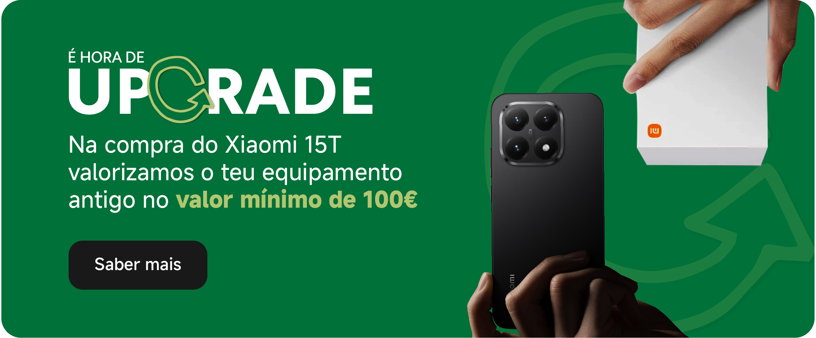Desconto de 100 euros na compra de um xiaomi 15T