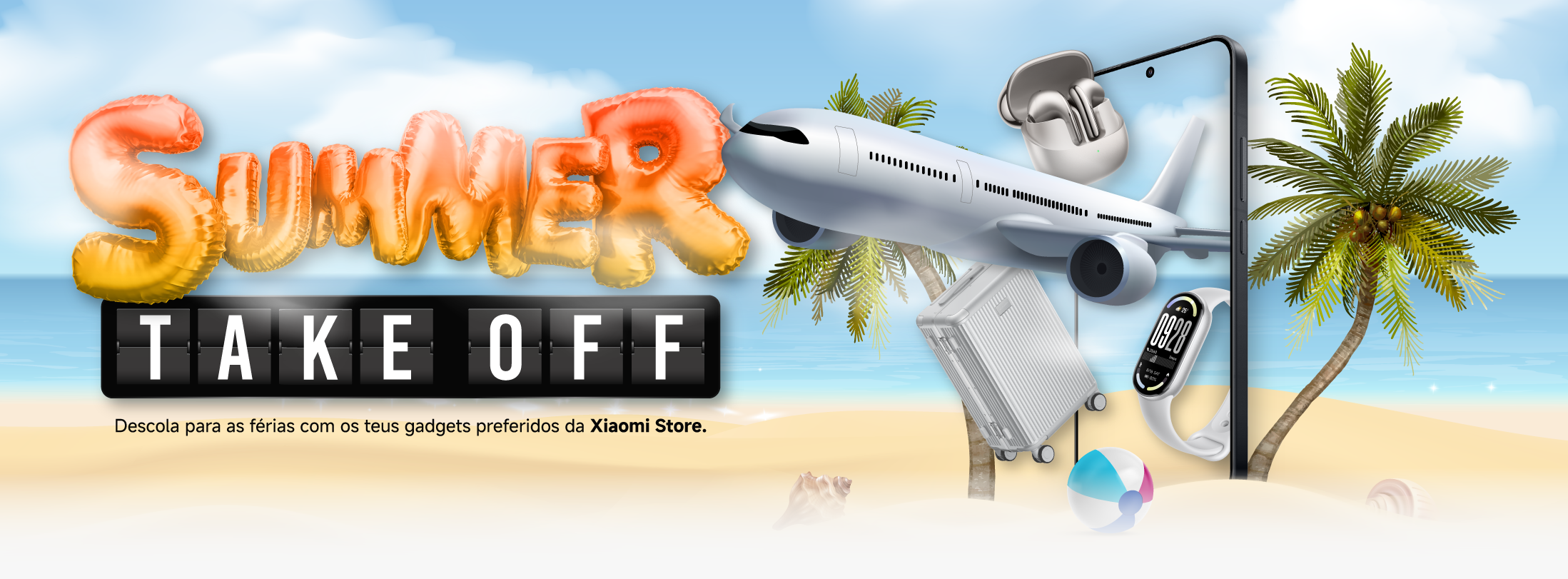 Campanha Summer Take Off na Xiaomi Store